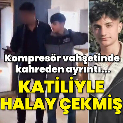 Kompresör vahşetinde kahreden ayrıntı... Katiliyle halay çekmiş!