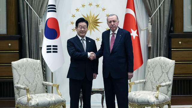 Cumhurbaşkanı Erdoğan, Güney Kore liderini ağırladı