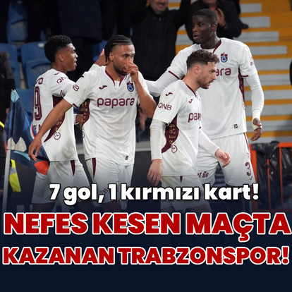 Nefes kesen maçta kazanan Trabzonspor!
