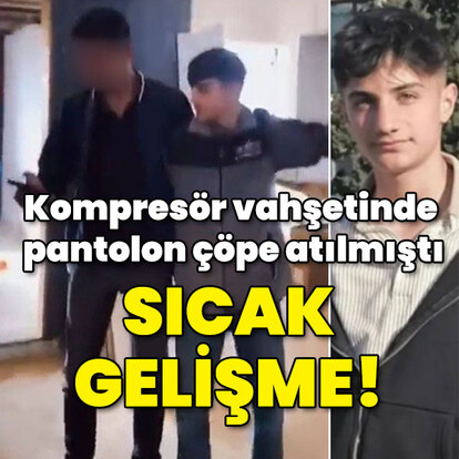 Kompresör vahşetinde pantolon çöpe atılmıştı... Sıcak gelişme!