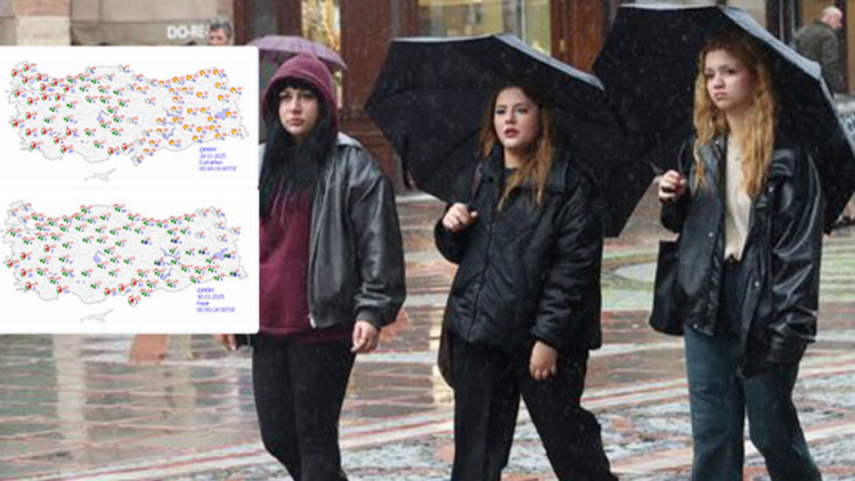 Meteoroloji'den kritik uyarı! Hafta sonu yağış geliyor!