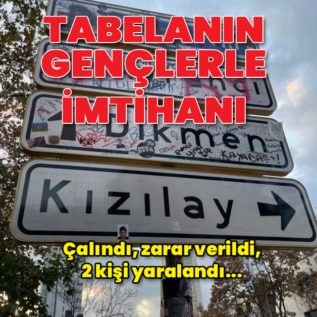 Kızılay tabelasının gençlerle imtihanı!
