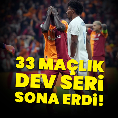 33 maçlık seri sona erdi!