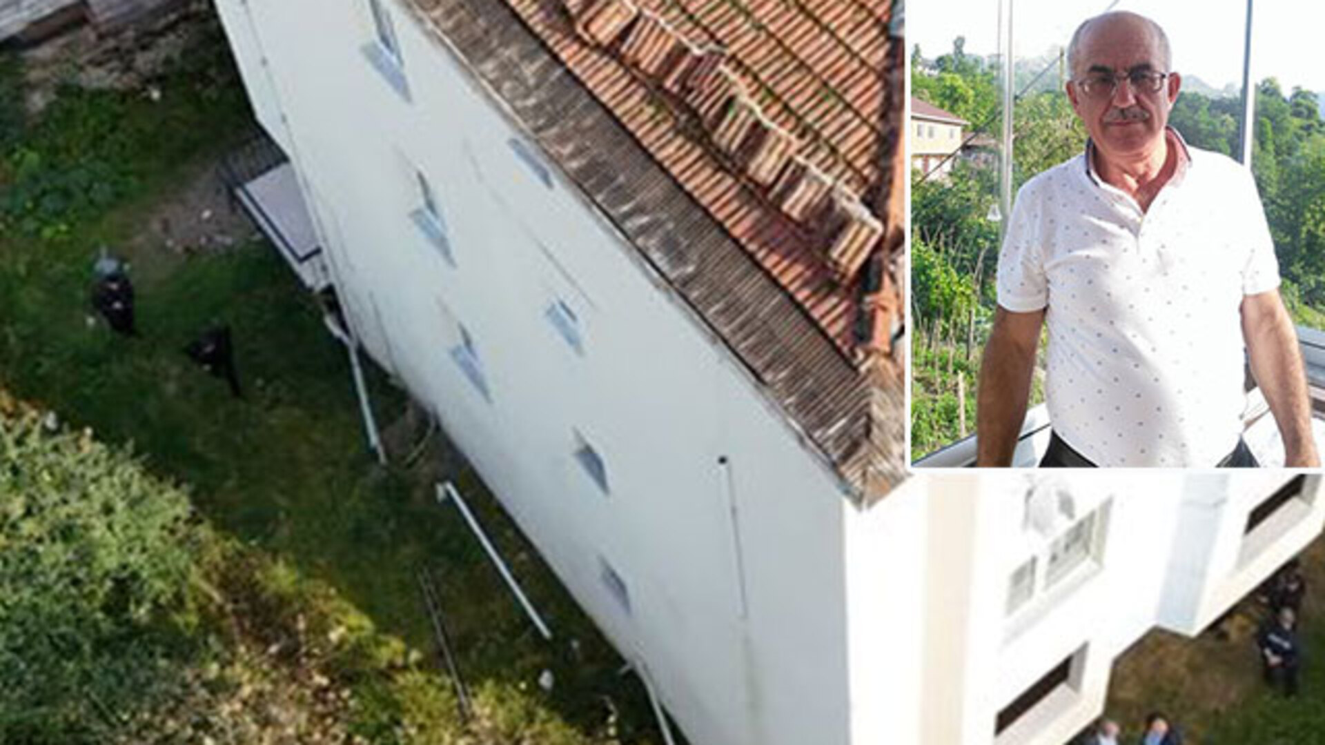 Trabzon haberleri: 4 katlı binanın çatısına çıktı.…