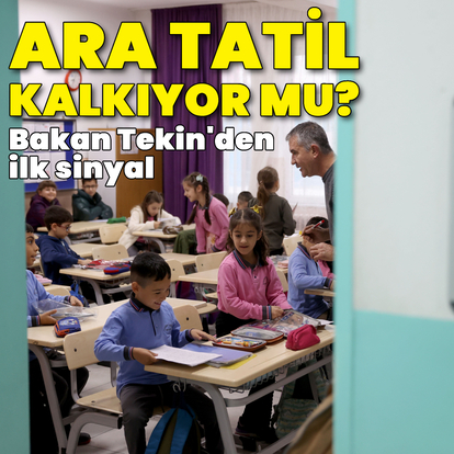Okullarda ara tatil kalkıyor mu? Bakan Tekin'den açıklama