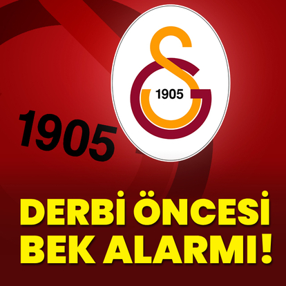Galatasaray’da derbi öncesi bek alarmı!