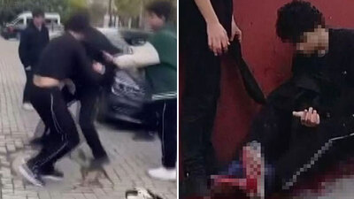 İkisi de 9. sınıf öğrencisi... Lisede kanlı kavga! O anlar kamerada!