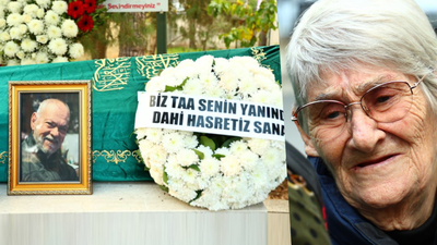 Canan Karatay eşine veda etti