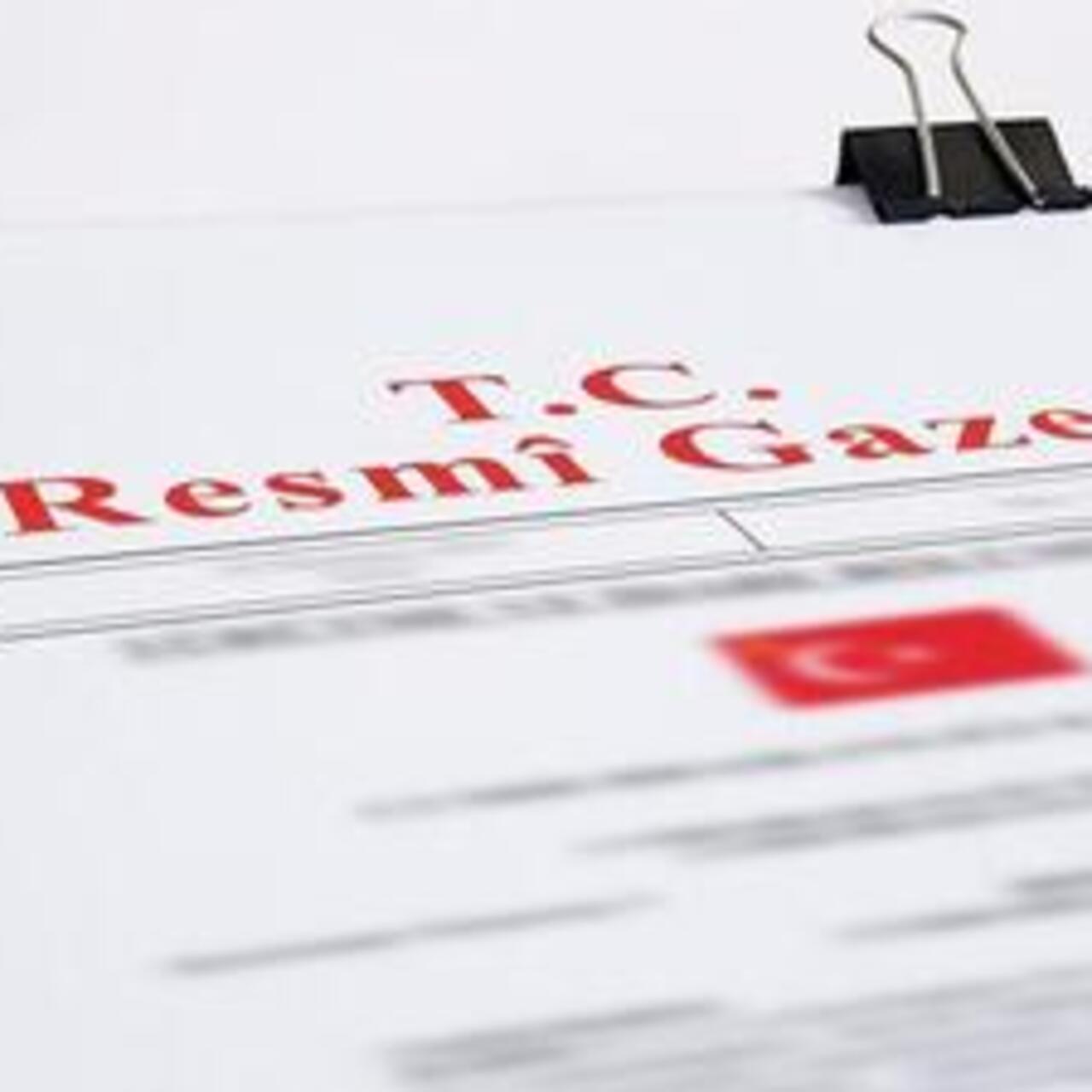 Resmi Gazete yayımlandı