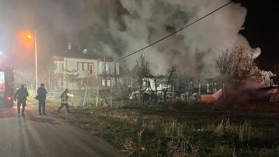 Zihinsel engelli üç kardeşin evinde yangın!