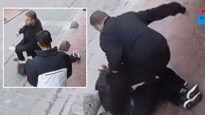 Küfürleşme kavgasında kan donduran şiddet! Defalarca yumruklayıp tekmeledi!