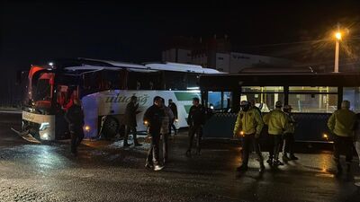 Tekirdağ'da 2 otobüs çarpıştı: 9 yaralı