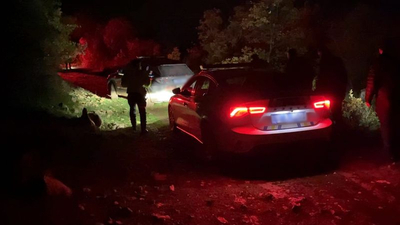Polisin 'dur' ihtarına uymadı! Aracını bırakıp ormana kaçtı