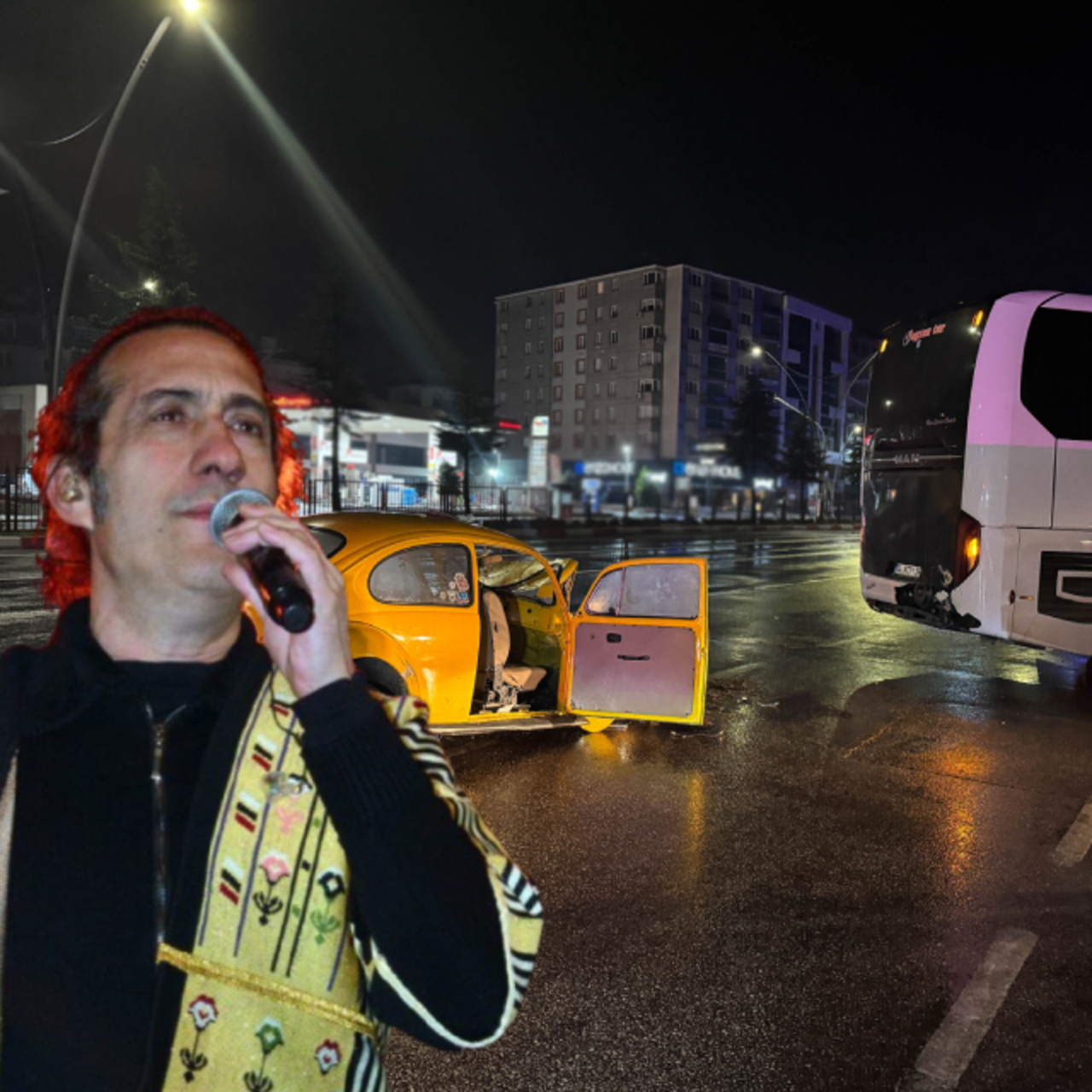 Kıraç'ın ekibini taşıyan otobüs kaza yaptı