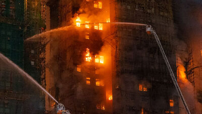Hong Kong'daki yangında can kaybı artıyor!