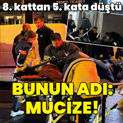 8'inci kattan 5'inci kata düştü! Genç kadın mucizeyi yaşadı!