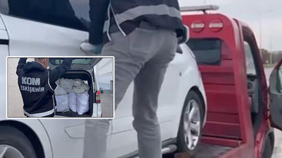 Çekiciye yüklenmiş araçtan çıktı! Tam 480 adet!