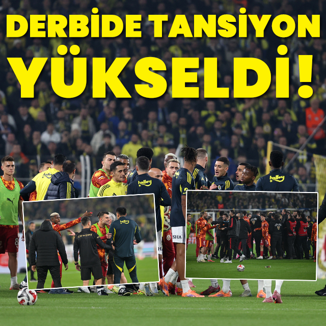 Derbide tansiyon yükseldi: Kavga çıktı!