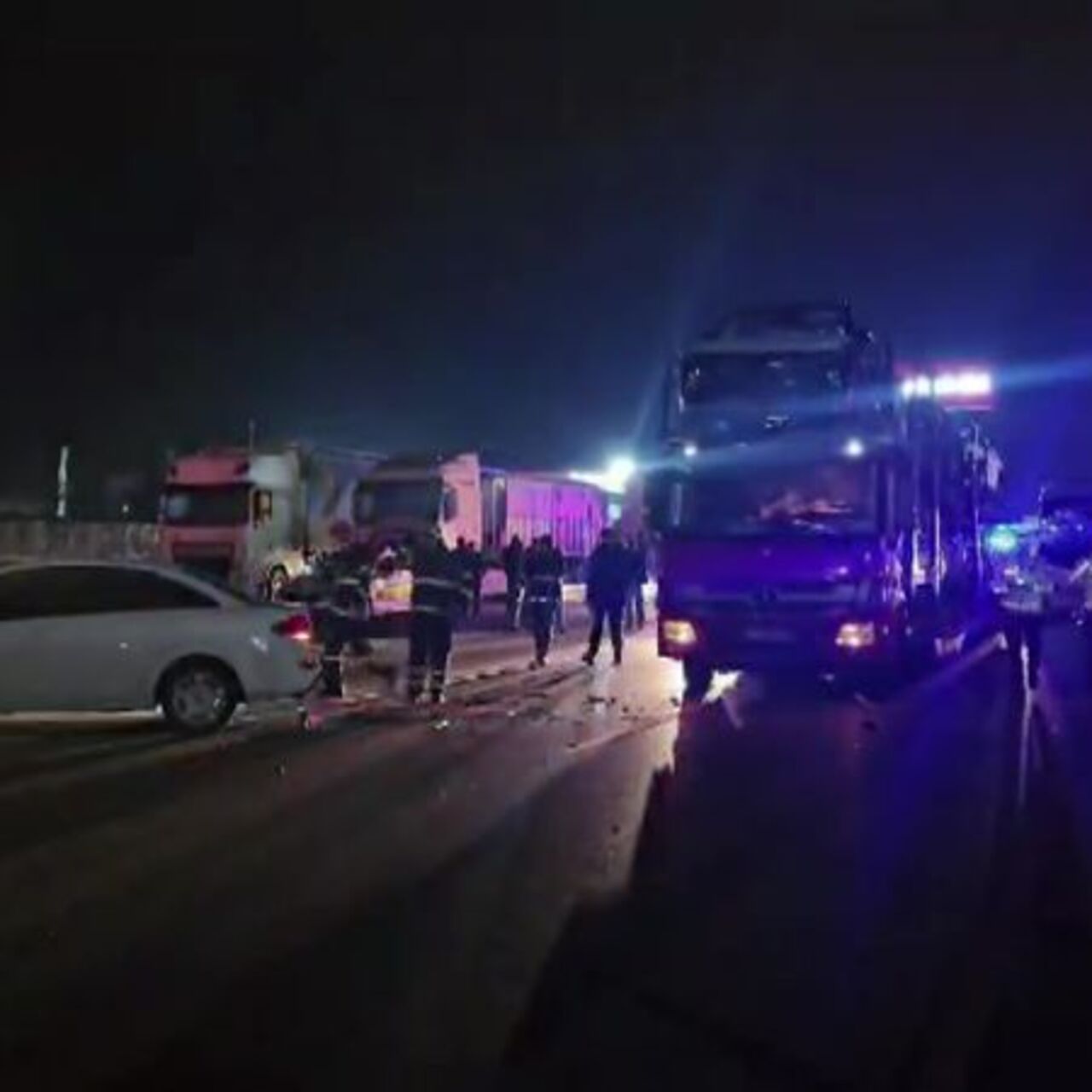 Amasya'da zincirleme kaza