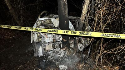 Ağaca çarpan aracın sürücüsü öldü