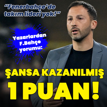 "Şansa kazanılmış 1 puan!"