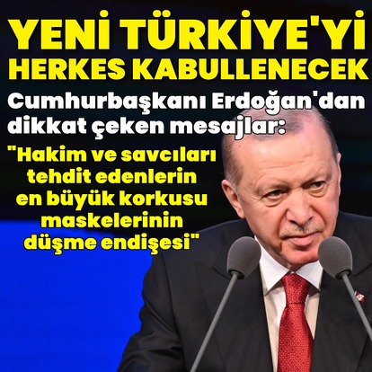 Cumhurbaşkanı Erdoğan'dan açıklamalar