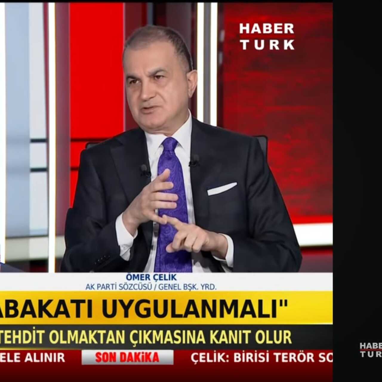 Ömer Çelik'ten Habertürk'e açıklamalar