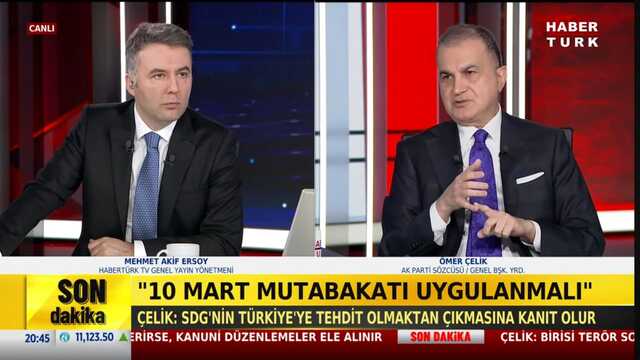 Ömer Çelik'ten Habertürk'e açıklamalar