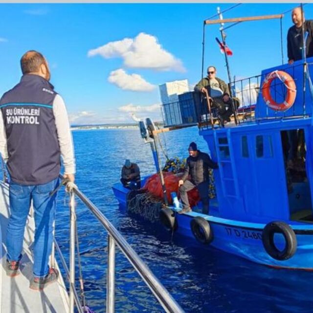 525 kilogram balığa el konuldu!