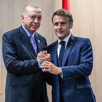 Cumhurbaşkanı Erdoğan, Macron'la görüştü