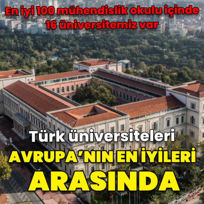 Türk üniversiteleri Avrupa’nın en iyileri arasında