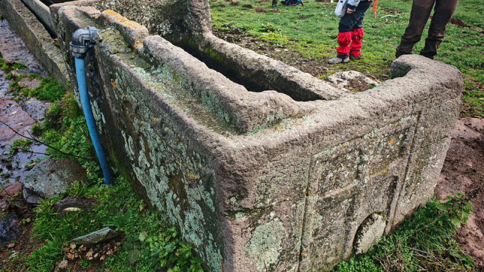 Su oluğu olarak kullanılıyordu, lahit çıktı!