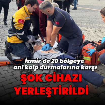 İzmir'de 20 bölgeye ani kalp durmalarına karşı şok cihazı yerleştirildi