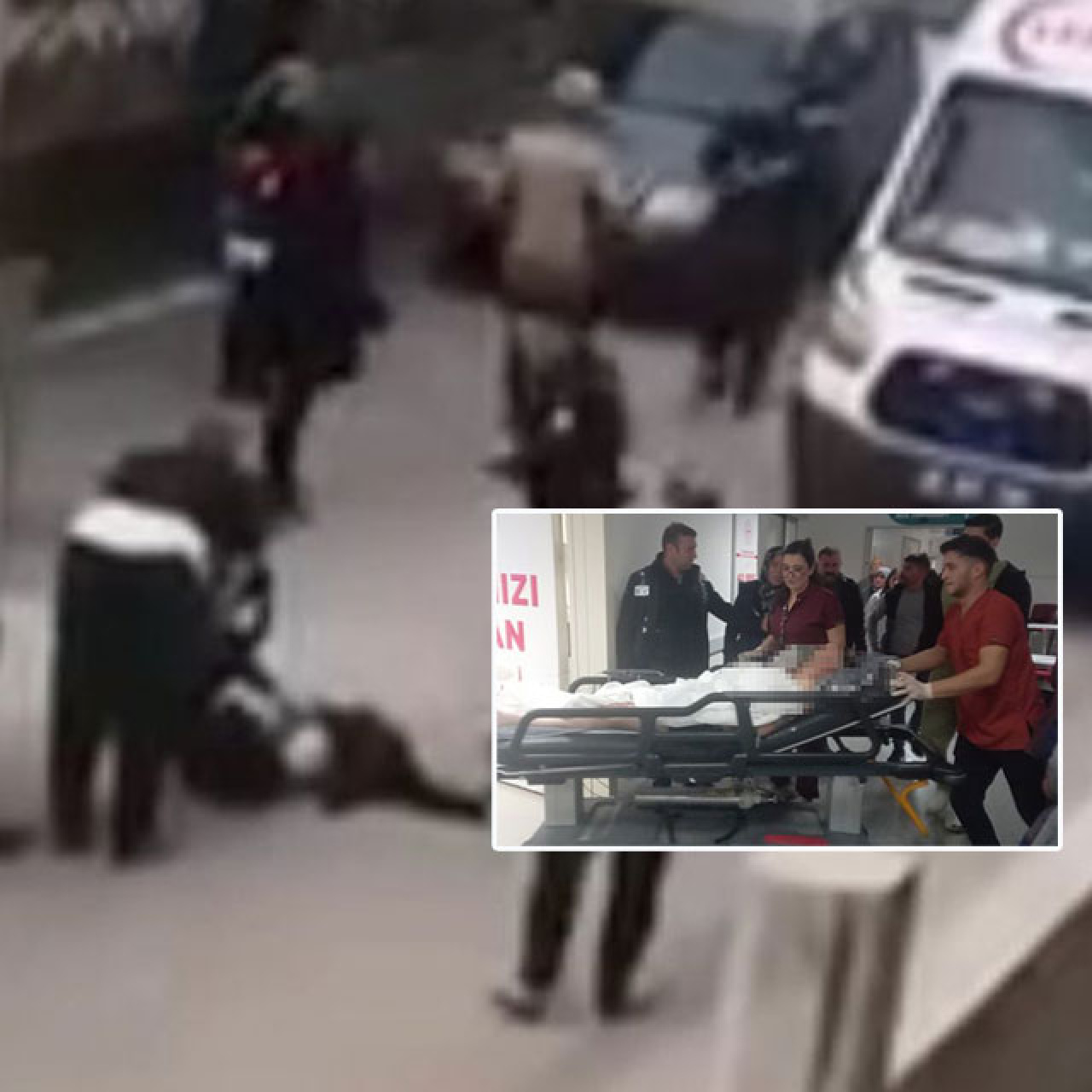 Göğsündeki bıçakla hastaneye kaldırıldı!