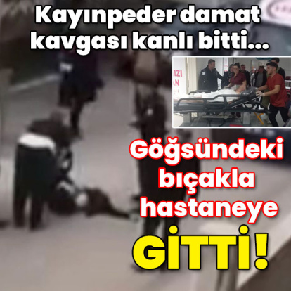 Göğsündeki bıçakla hastaneye kaldırıldı!
