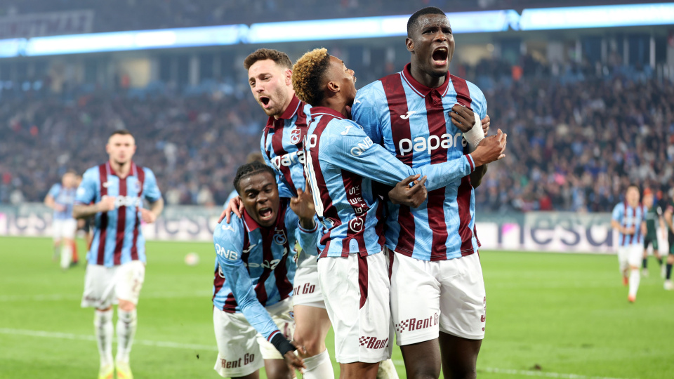 Trabzonspor'dan iç sahada dikkat çeken performans!
