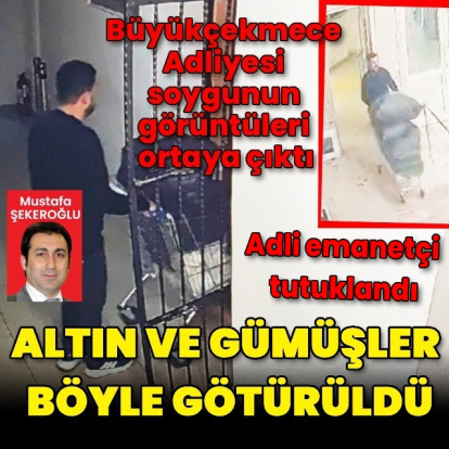 Adliye soygunu görüntüleri ortaya çıktı