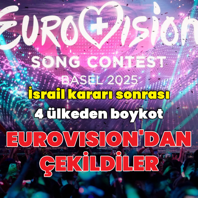 4 ülke Eurovision'dan çekildi