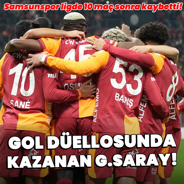 Gol düellosunda kazanan G.Saray!