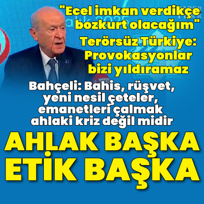 "Ahlak krizi değil midir?"