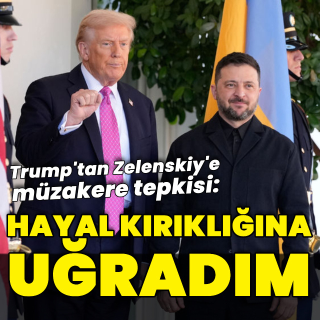 Trump'tan Zelenskiy'e müzakere tepkisi