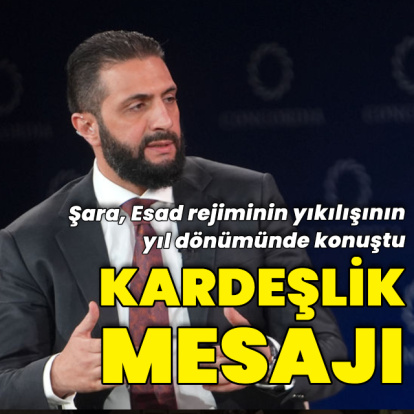 Şara'dan Esad rejiminin devrilmesinin yıl dönümünde kardeşlik mesajı