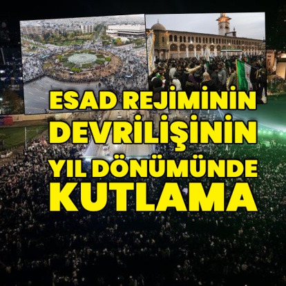 Esad rejiminin devrilişi birinci yılında kutlanıyor