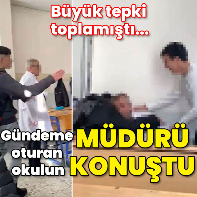 Büyük tepki toplamıştı... Gündeme oturan o okulun müdürü konuştu!