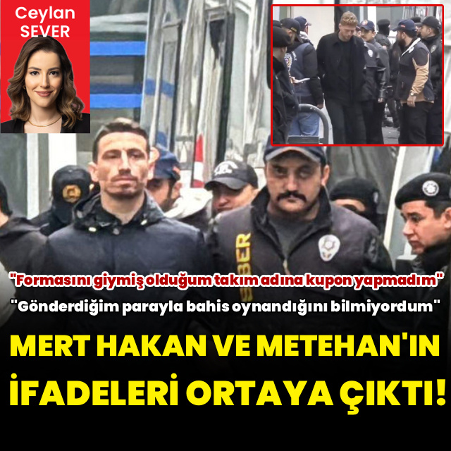 İşte Mert Hakan ve Metehan Baltacı'nın ifadeleri!