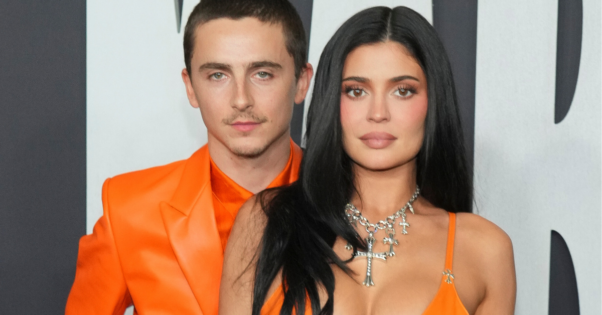 Timothee Chalamet ve Kylie Jenner çiftinin turuncu uyumu - magazin haberleri