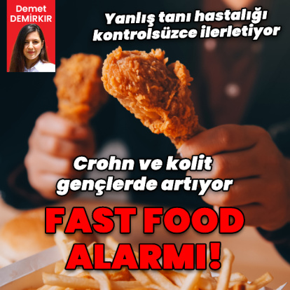 Fast food alarmı! Crohn ve kolit gençlerde artıyor