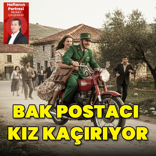Bak postacı kız kaçırıyor