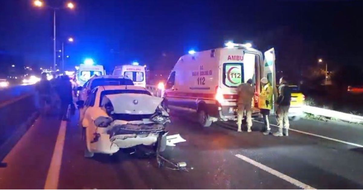 Tekirdağ’da zincirleme kaza: 5 yaralı