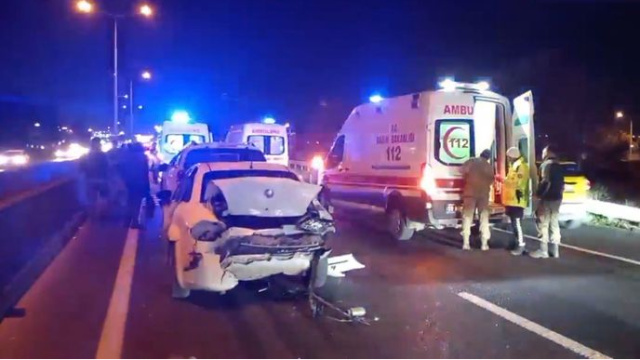 Tekirdağ'da zincirleme kaza: 5 yaralı